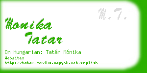 monika tatar business card