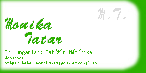 monika tatar business card
